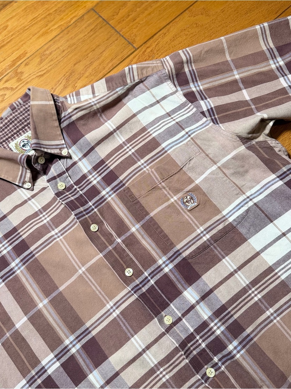 Cinch Men's Brown and Cream Plaid Button-Down Shirt
